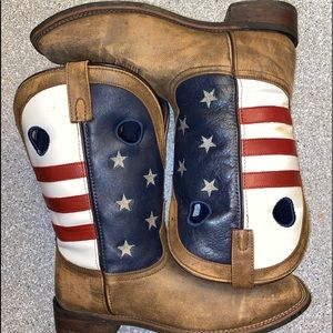 Smoky Mountain Leather Stars & Stripes Boots